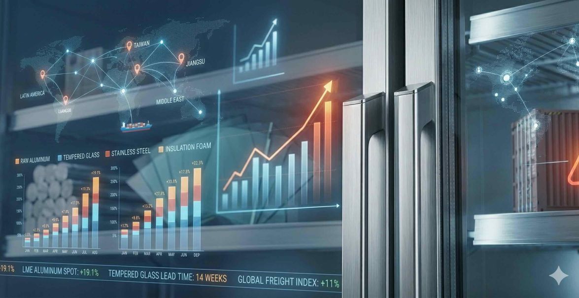 [2026 Alert] Commercial Refrigerator Price Surges & Glass Shortages